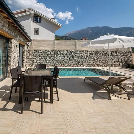 Magnificent With Private Pool And Backyard In Fethiye Villa *